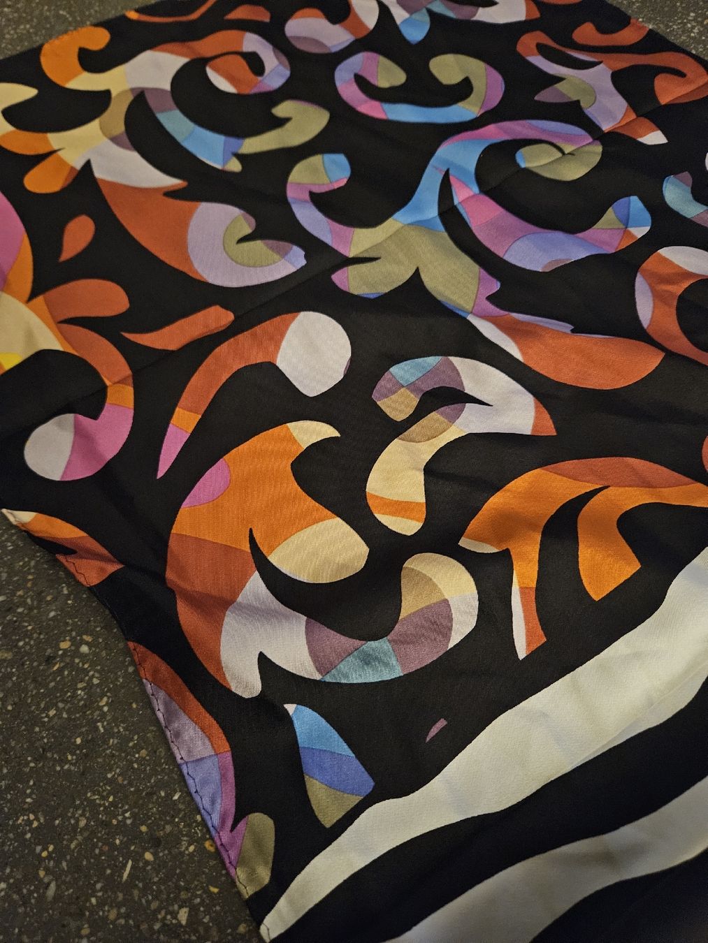 Foulard & Sciarpe: Tuch Seide 100% 180x42cm gemusterter Switch-it – Nuovo (secondo la descrizione) da Anwil venduto da tamoos 2