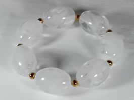 armband modeschmuck,,elastisch,,weiss