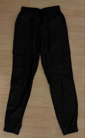 REVIEW Lederhose schwarz, Grösse S
