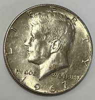 ½ Dollar - Kennedy Half Dollar - USA -1967 (Silber)