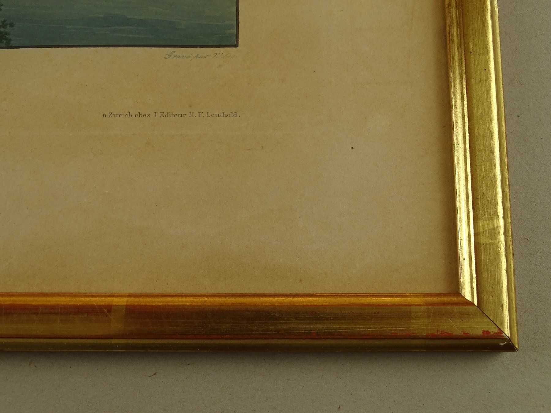 Stiche: THUN ALTKOLORIERTE AQUATINTA UM 1840 – Gebraucht aus Grüningen von Kartensammler 6