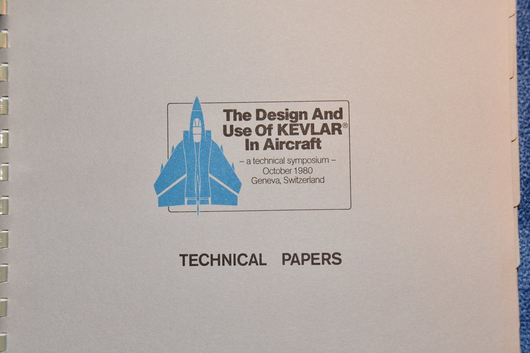Bücher: Technical Papers Kevlar in aircraft – Gebraucht aus Montezillon von Fgbo 1