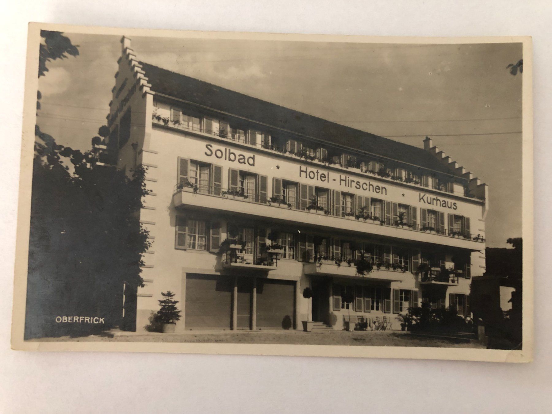Cartes postales: Solbad Hotel Hirschen Kurhaus Oberfrick – D'occasion à Pfäffikon ZH par Waltoversand