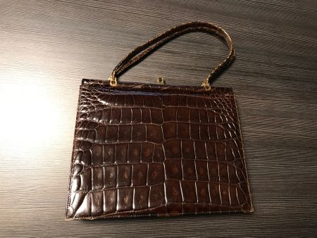 VINTAGE KROKODIL- LEDER TASCHE