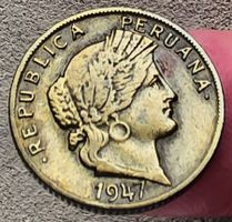 PERU 10 CENTAVOS 1947