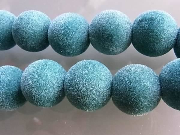 Perle (finte): 5 Perlen Samt grün      13 mm – Nuovo (secondo la descrizione) da Alpnachstad venduto da perlengaby 1