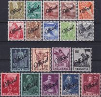 1942, Bundesverwaltung, Nr.46-63 postfrisch (**), Kat: 110.-