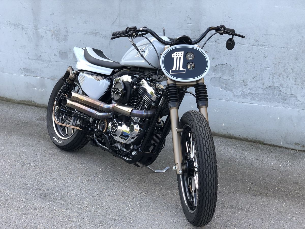 Harley-Davidson Chopper: Harley Davidson XL1200 Flat-Tracker – Usato da Uzwil venduto da faebi-C 1