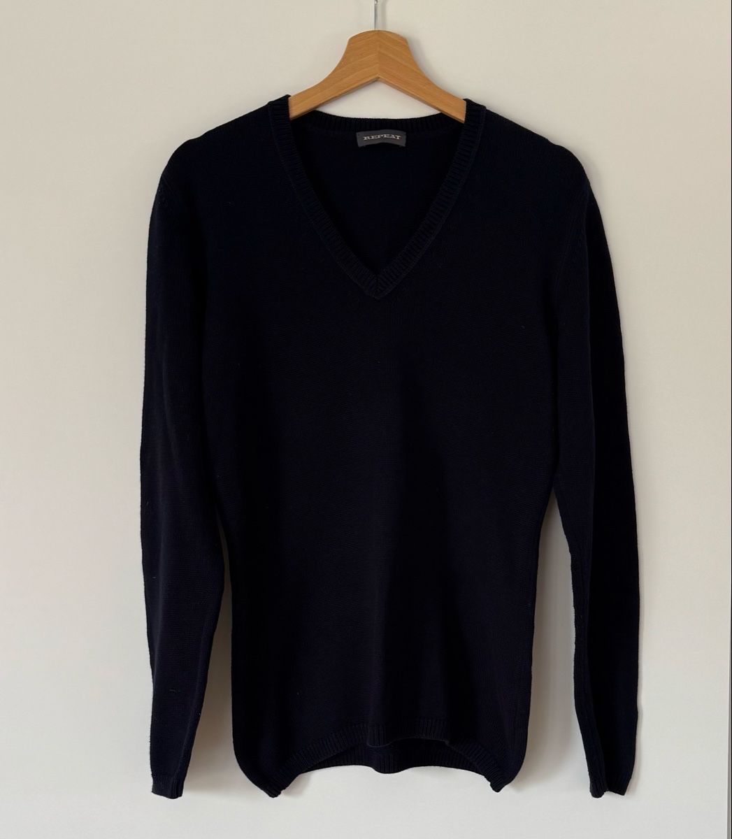 Repeat Maglioni & Felpe: REPEAT Pullover Damen Gr. S M Dunkelblau Navy V-Ausschnitt – Nuovo (secondo la descrizione) da Flumenthal venduto da SecondLove_CH