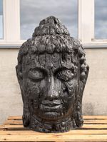 Buddha Kopf schwarz Deko für Garten oder Wohnung