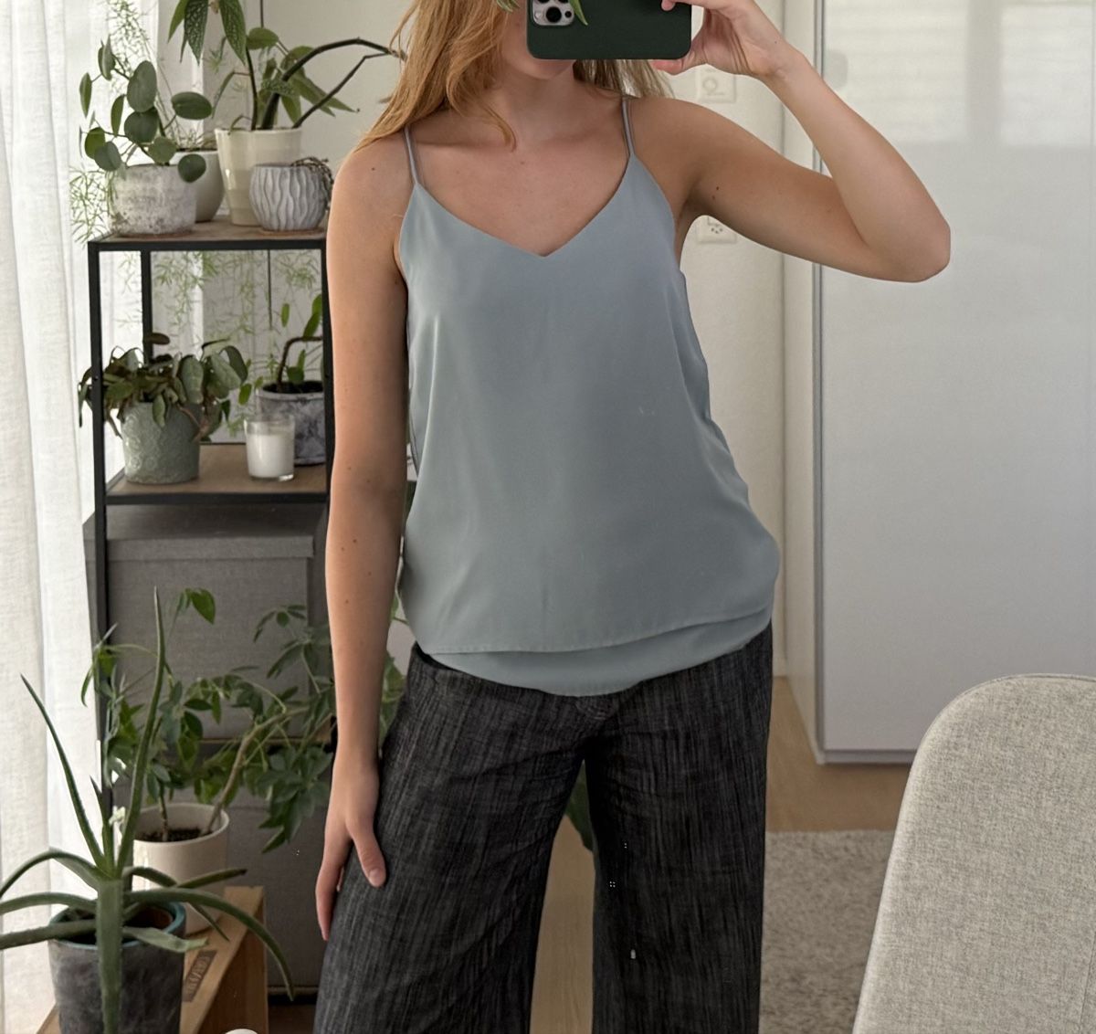 Zalando Top: Damen Spaghettiträger Top hellblau – Usato da Huttwil venduto da mandala123
