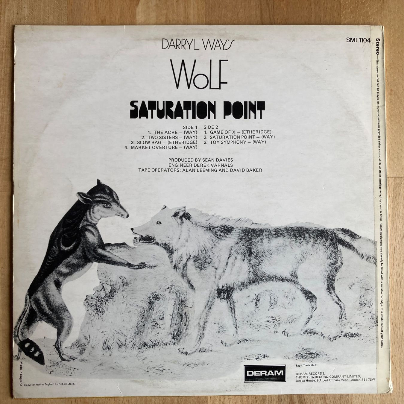 Dischi in vinile: DARRY WAY S WOLF, SATURATION POINT, LP, 1973, – Usato da Thun venduto da estrol 1