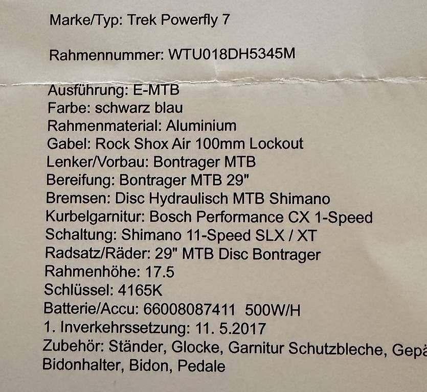 Trek Velos: E-Mountainbike Trek – Gebraucht aus Waldkirch von heiri_grob 4