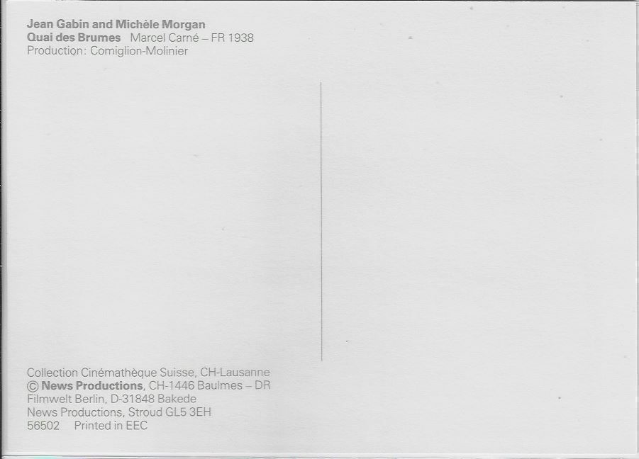 Ansichtskarten: Jean Gabin & Michele Morgan – Gebraucht aus Ettingen von Kartenplanet 1