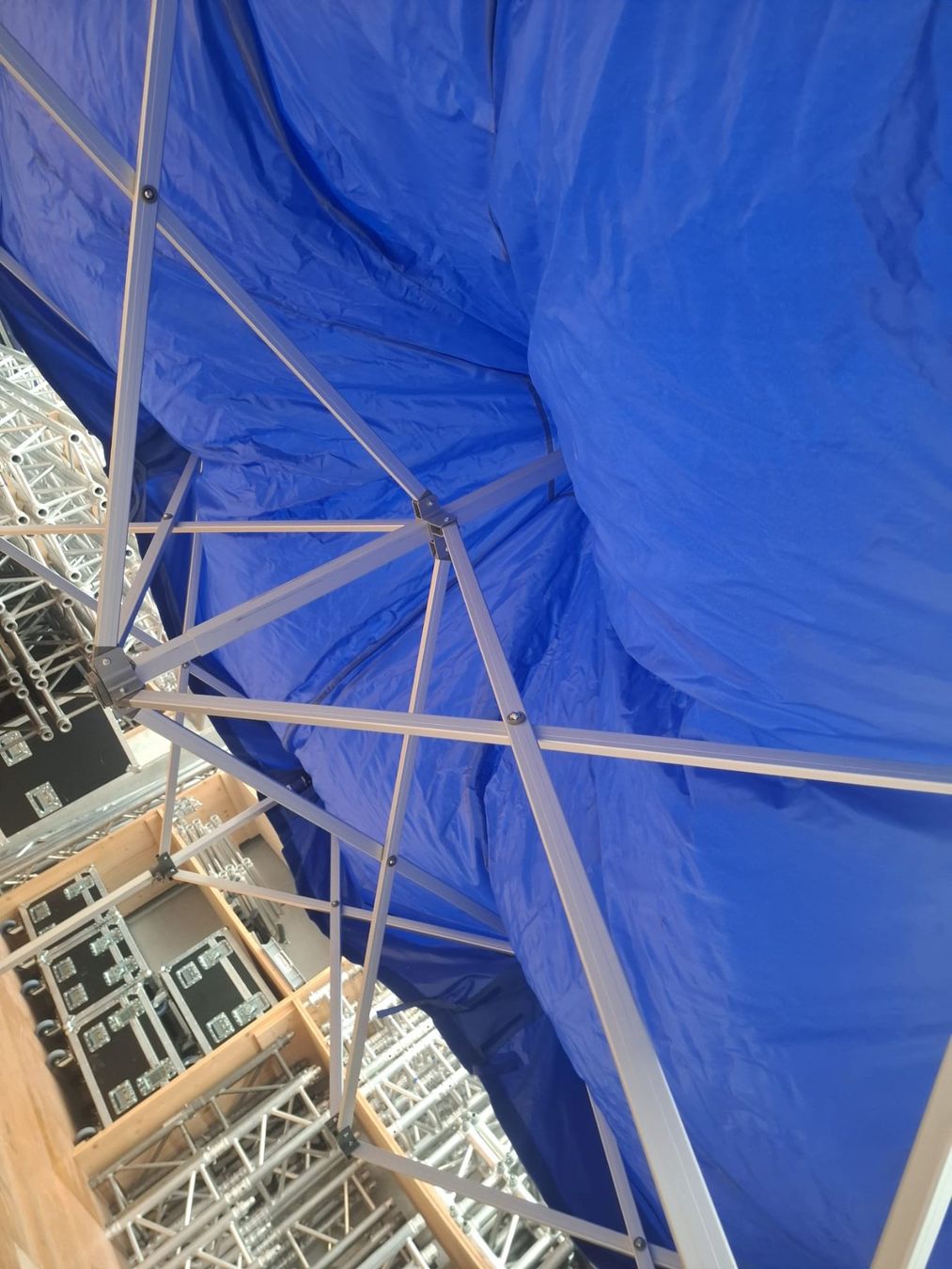Zelte & Pavillons: Faltzelt FleXtents Basic 3x3m Blau – Gebraucht aus Effretikon von lichtundmusik_GmbH 1