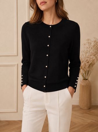 CARDIGAN NOIR ZARA KNIT