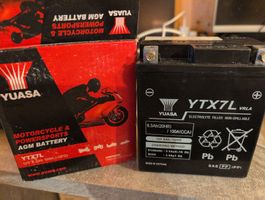 Batterie Moto Yuasa YTX7L 12V 6.3Ah - Neuve, jamais utilisée