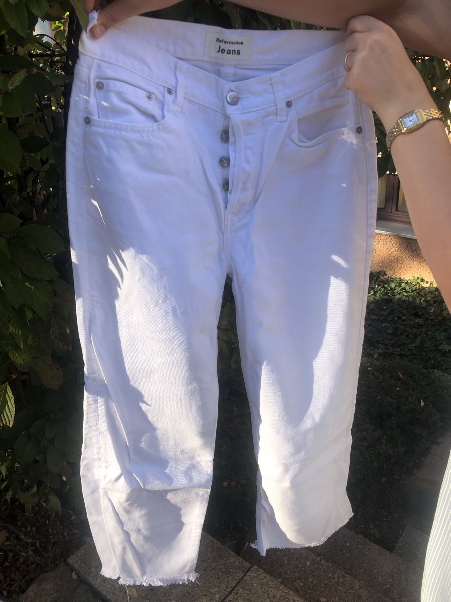 Reformation Jeans: Reformation Jeans, Weiss, Gr. 27 – Usato da Zürich venduto da davisi