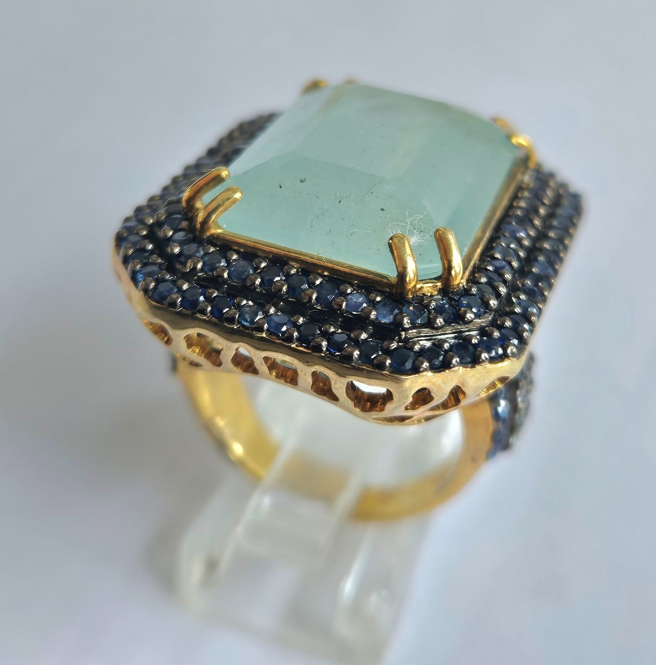 Anelli: Ring Aquamarin Safir 57 – Nuovo (secondo la descrizione) da Zürich venduto da Bieter04 6