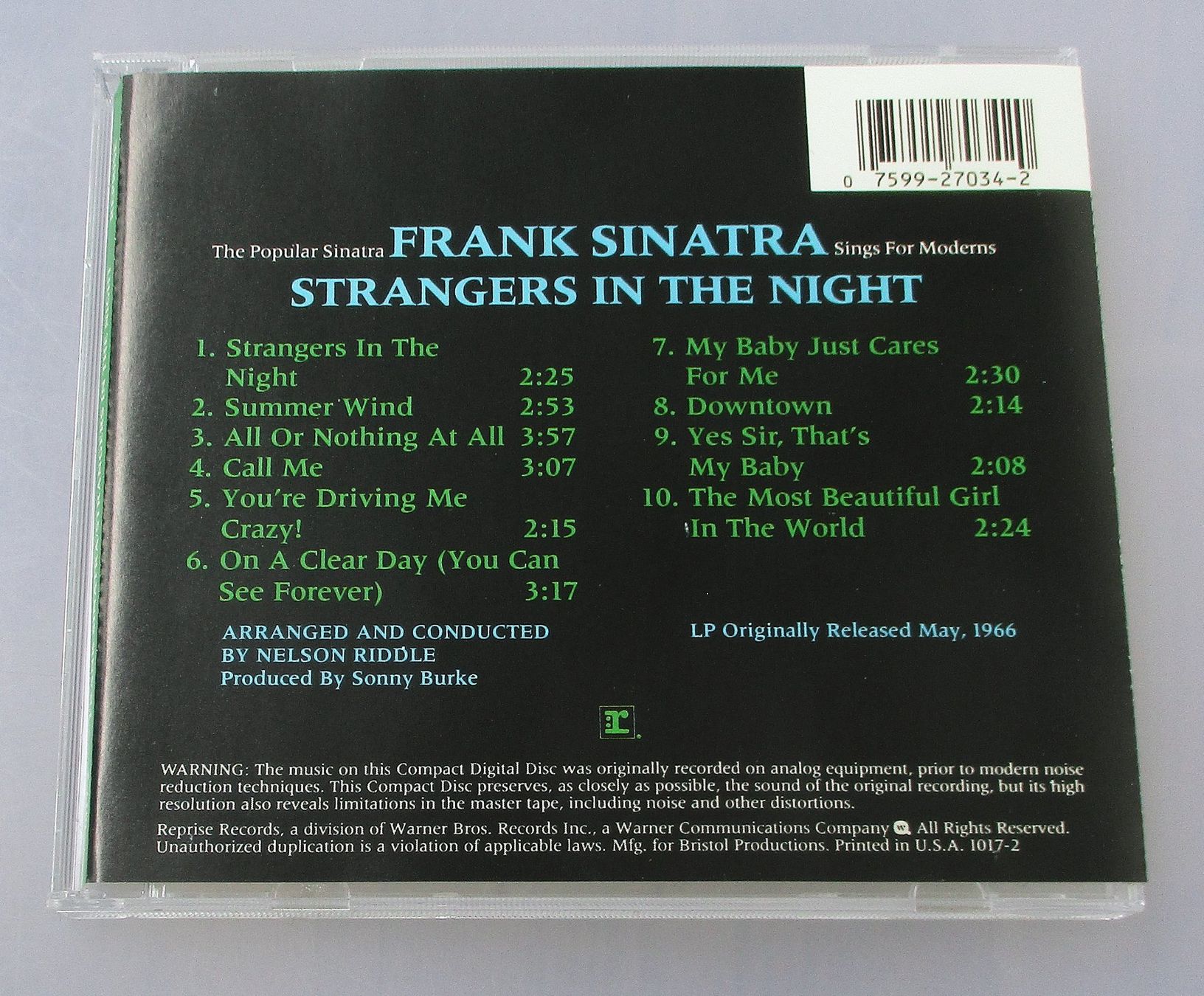 CDs: FRANK SINATRA - Strangers In The Night – Gebraucht aus Wattwil von Muriel11 1