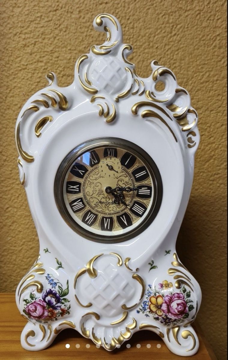 Orologi da terra & Orologi da parete: Antike Keramik Tischuhr – Usato da Jonen venduto da Agie
