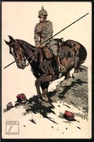 Ludwig Hohlwein: Soldat mit Pickelhaube 