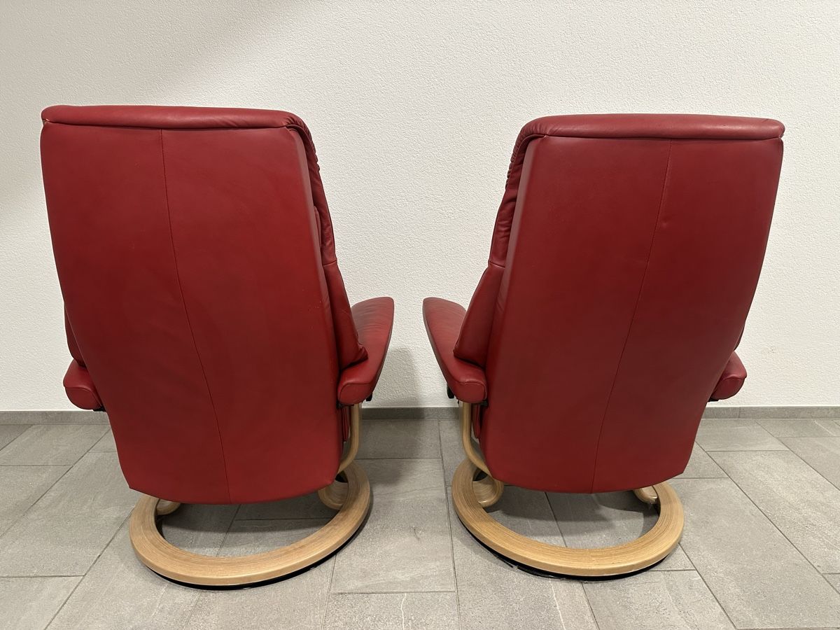 Stressless Poltrone: 2 Stressless Sessel inkl. 2 Hocker – Usato da Biberist venduto da tob_r9tj 4