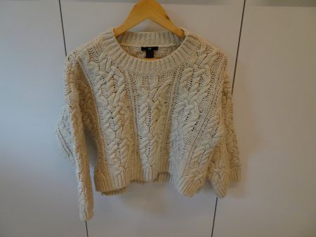 Super warmer Strickpulli hellbeige von H&M Gr. XS - 260214
