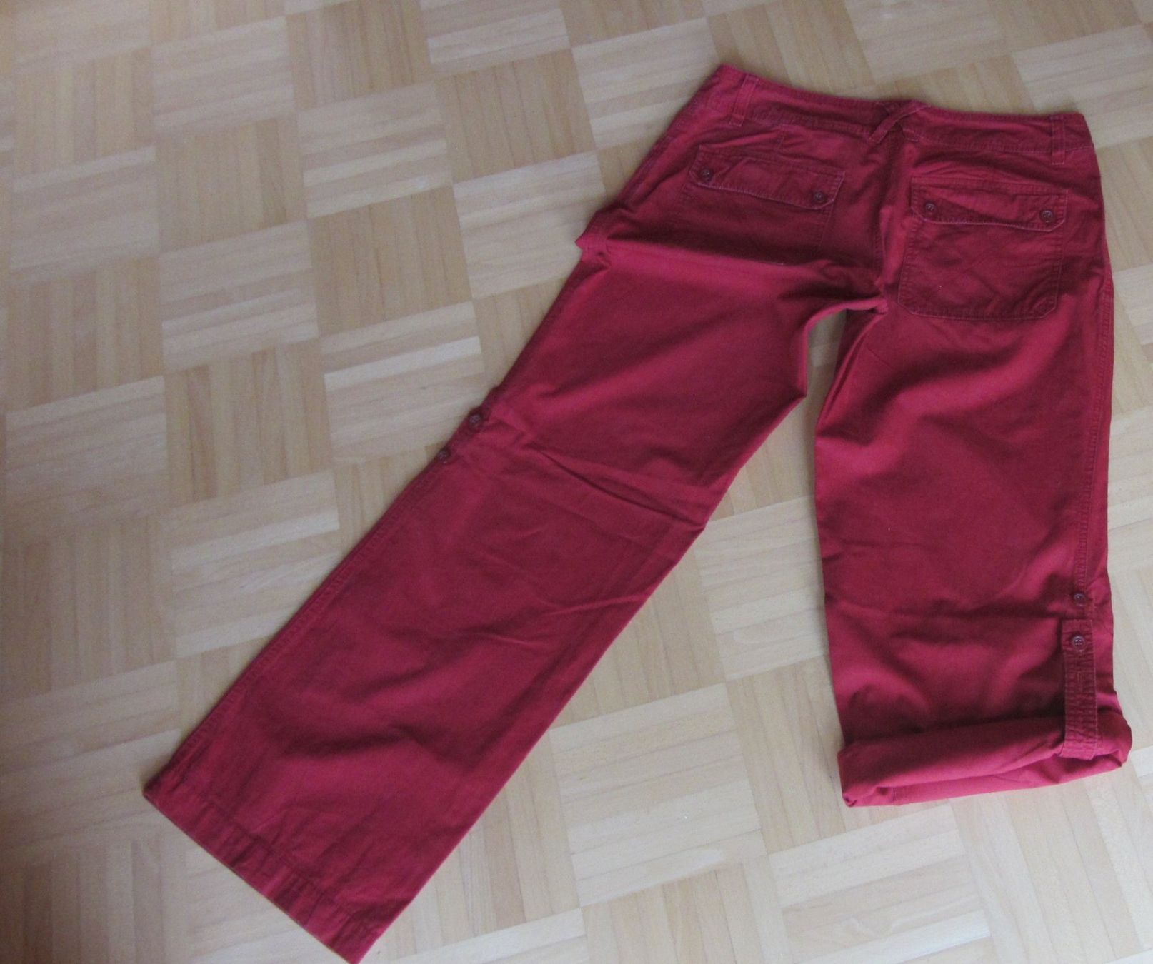H&M Hosen: Pantalon rouge T 42 en coton – Gebraucht aus Oberried FR von berg04 3