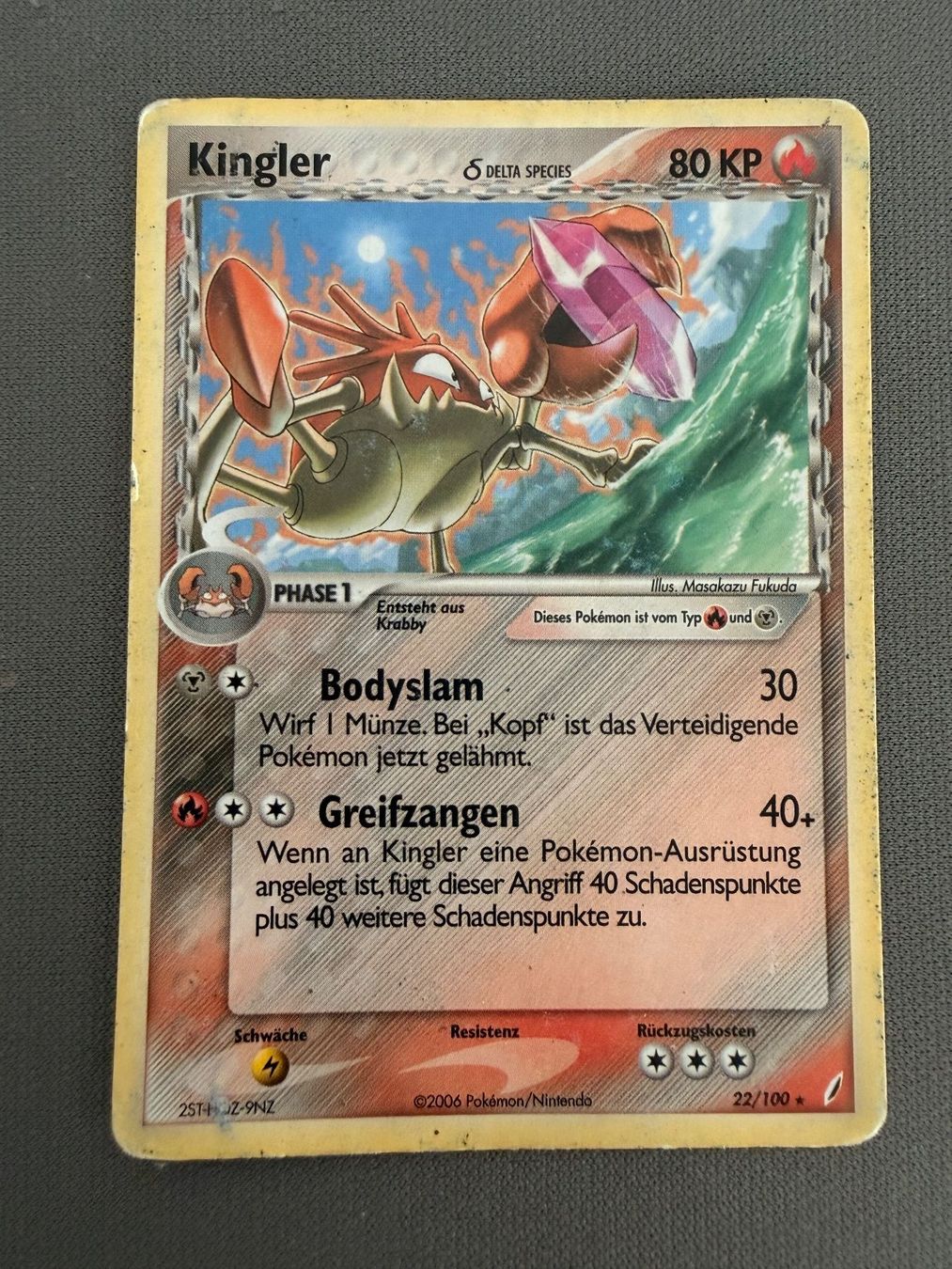Pokémon Carte collezionabili: Pokemon Kingler 22 / 100 – Usato da untersiggenthal venduto da stephanymar
