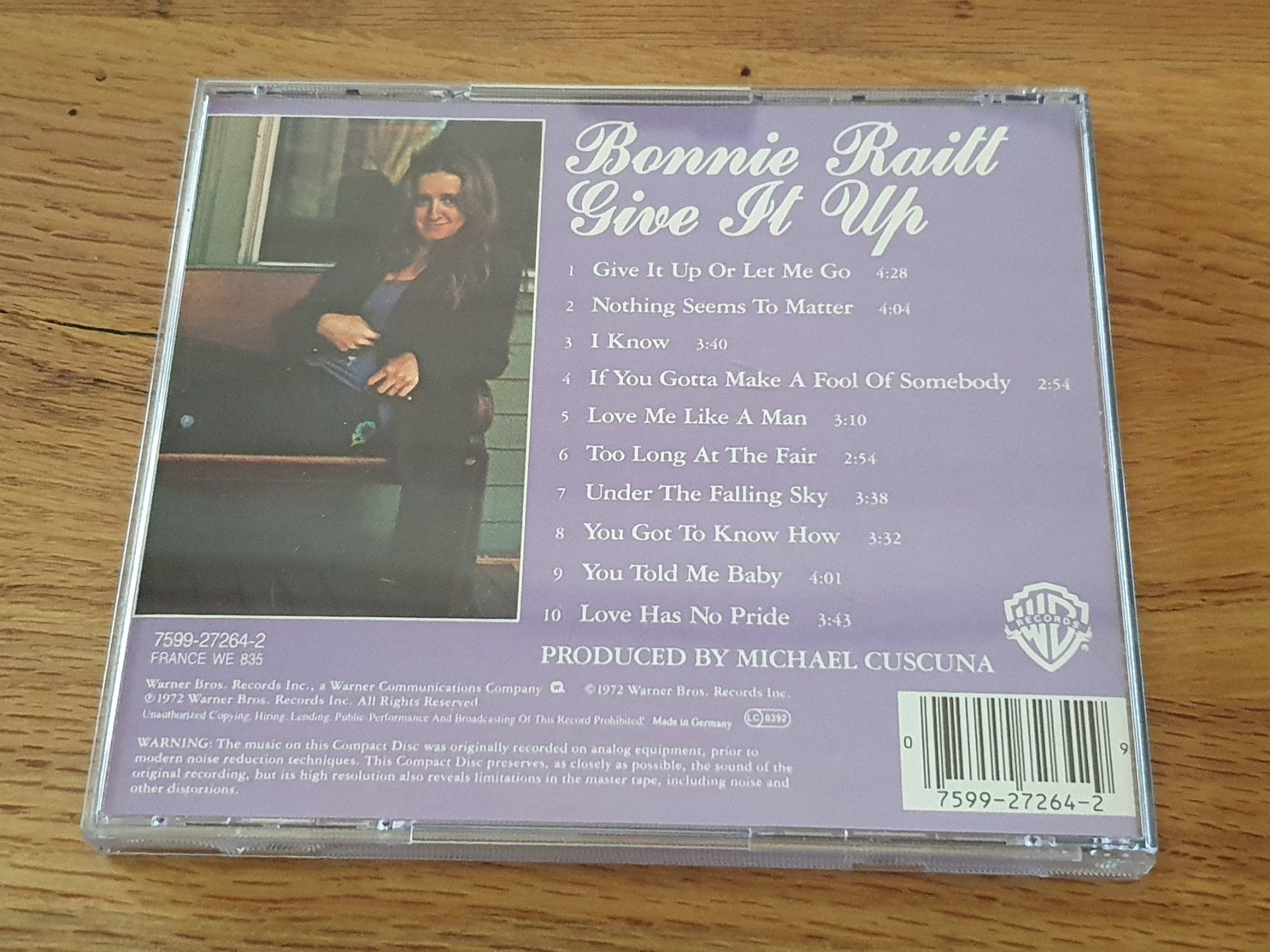 CD: Bonnie Raitt - Give it up - CD 1972 – Usato da Auenstein venduto da Trilos 1