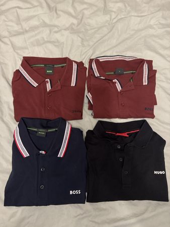 4 Boss und Hugo Polo Shirts Set Grösse XL