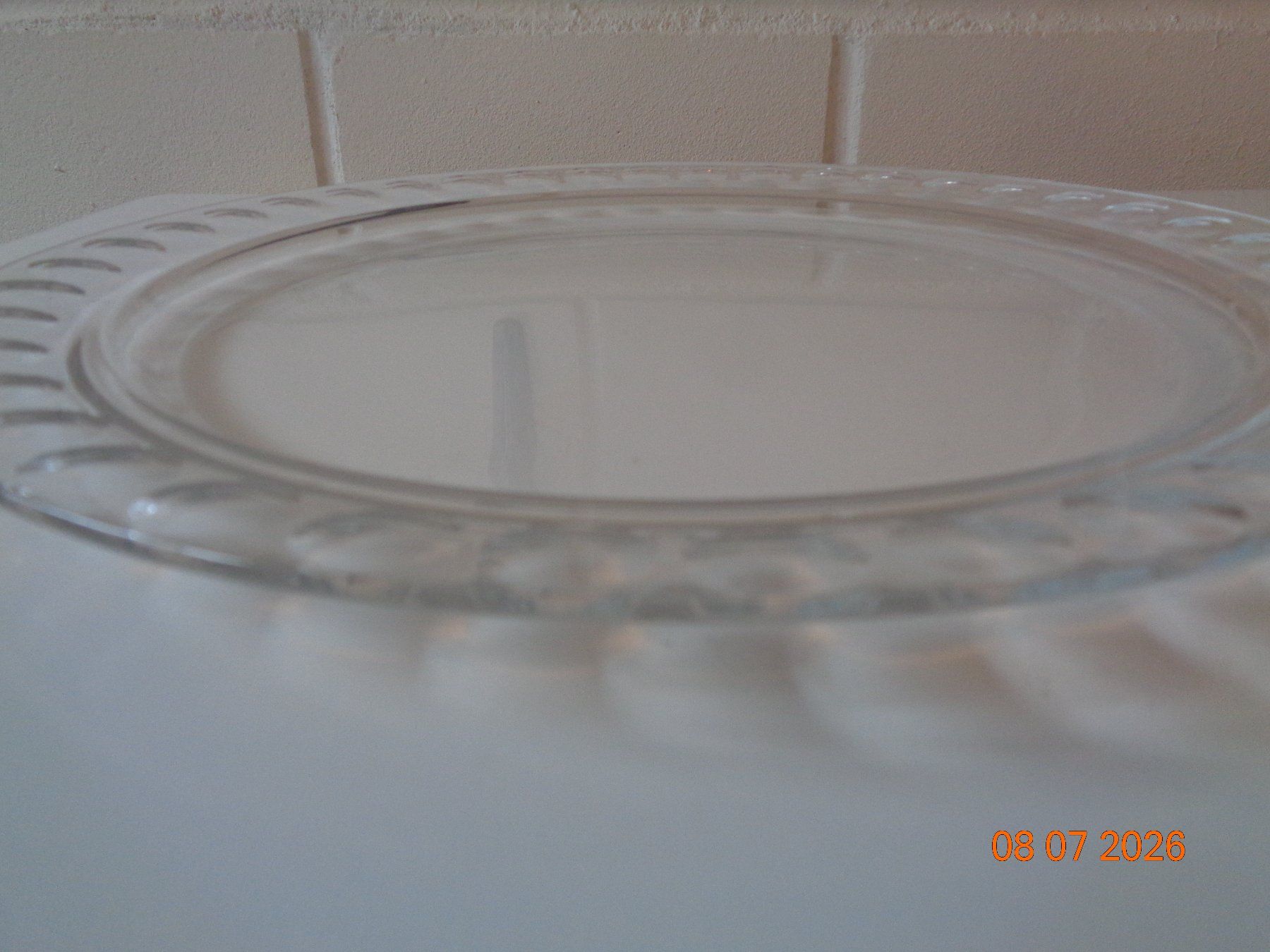 Servierplatten: Riedel Glas-Kuchenplatte, Durchm. 31.5 cm – Gebraucht aus Wiesendangen von Gullfoss 3