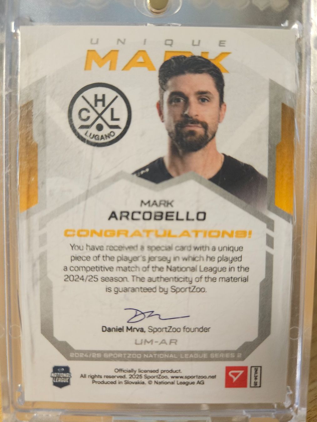 Sportzoo Sammelbilder & Trading cards: Mark Arcobello - HC Lugano - Letter - 7/9 – Neu (gemäss Beschreibung) aus Nänikon von AdrianL 1