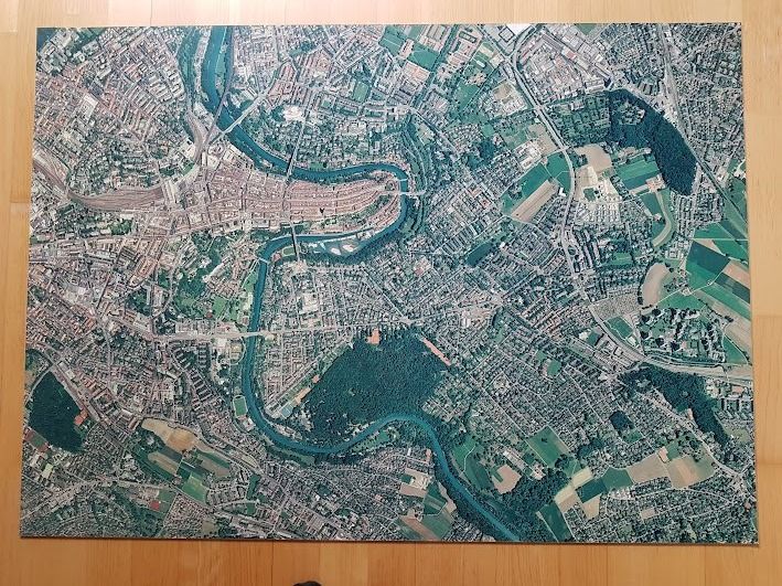 Foto & Immagini: Flugfoto der Stadt Bern, Format 106cm x 76cm – Usato da Schliern b. Köniz venduto da morphy55 1