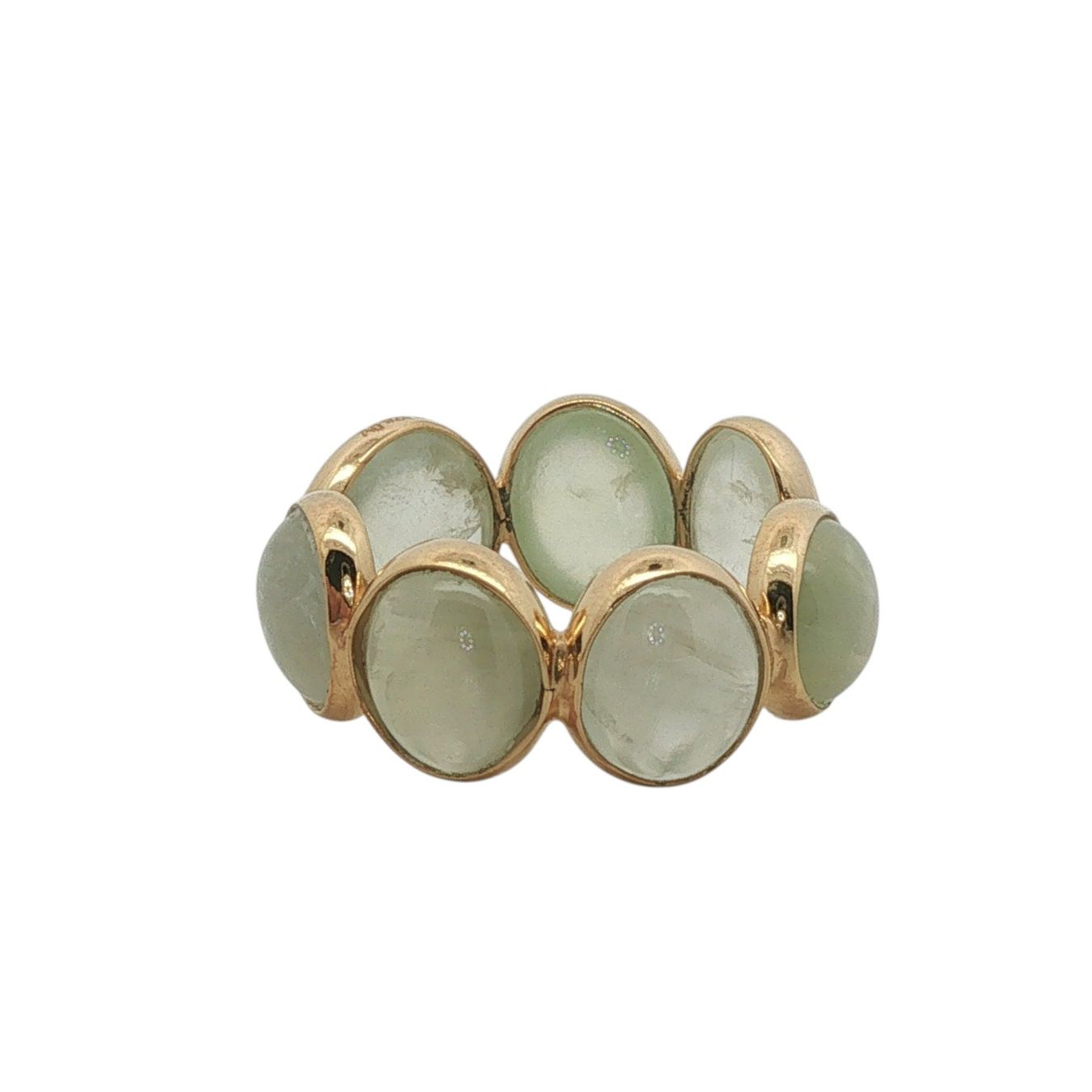 Olga Ribler Bagues: Statement Memory Silber Ring 925 - Prehnite - Grösse 56 – Neuf (Voir description) à Luzern par Schmuckoutlet 5