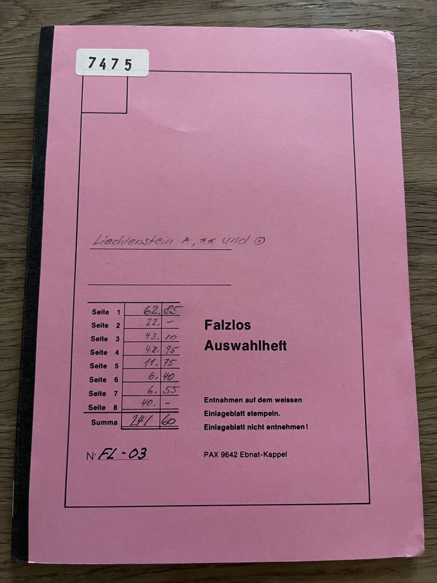 Tutti i francobolli: Briefmarken Auswahlheft Liechtenstein – Usato da Römerswil LU venduto da manuscha_