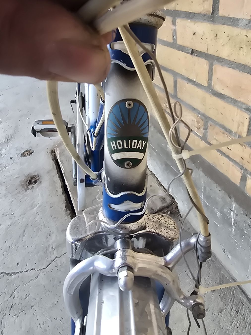 Velos: Retro Velo "Holiday" blau/weiss, – Defekt aus Aarberg von 2002stefan 5