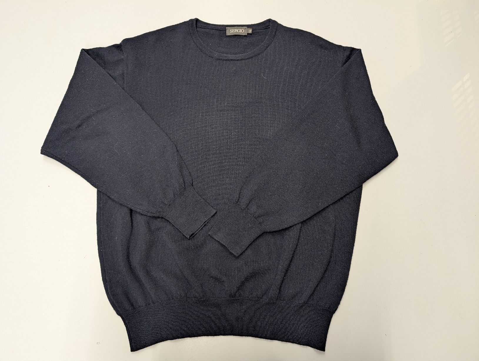 Pullover & Sweatshirts: Sergio Pullover dunkelblau, reine Schurwolle, Grösse L – Gebraucht aus Fislisbach von HurtiBrocki