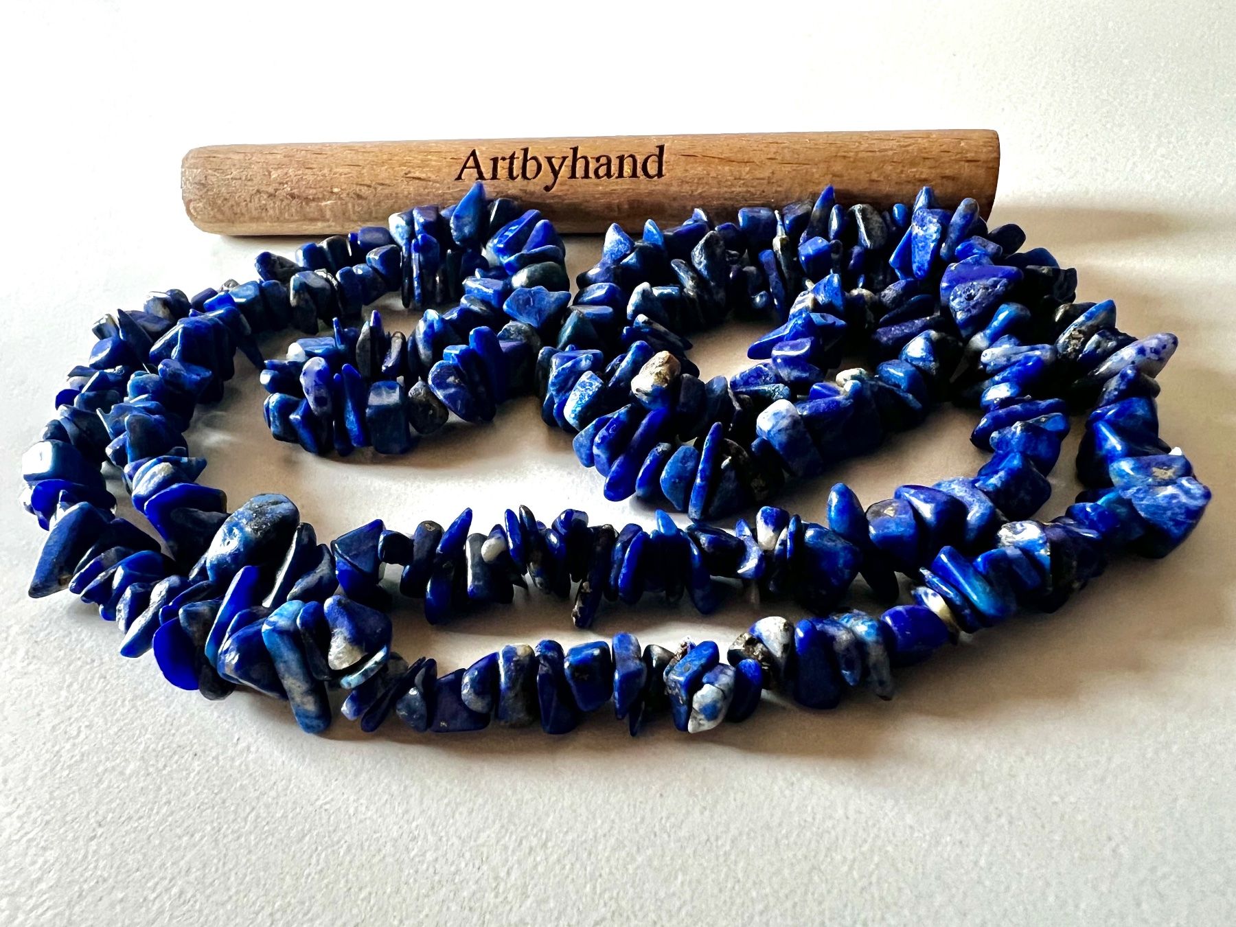 Catenine: FARBINTENSIVE SODALITH LONG KETTE  - 70cm - HANDGEFERTIGT – Usato da Ruswil venduto da artbyhand 5