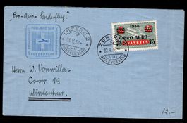 CH - Flugpost - Sonderflug - SF 38.1k - Pro Aero 1938