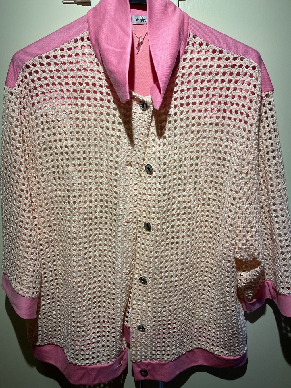 Giacche: DAMEN SOMMER JACKE-ROSA-WEISS – Nuovo e nell'imballaggio originale da Meienried venduto da ManuelaBoutique 1