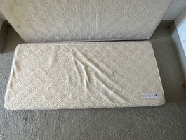 1 Wohnwagenmatratzen 90 × 190 cm – Orthomerino Sommer-/Winte