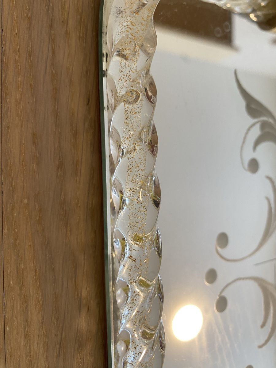Murano Bicchieri: Italienisches Serviertablett aus Muranoglas – Usato da Galgenen venduto da Testus 3