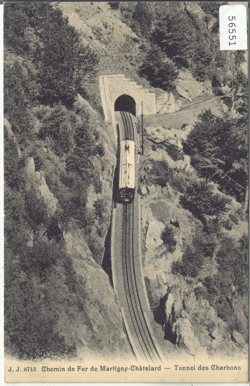 Ansichtskarten: Chemin de fer Martigny-Chatelard - Tunnel de Charbon – Gebraucht aus Ettingen von Kartenplanet
