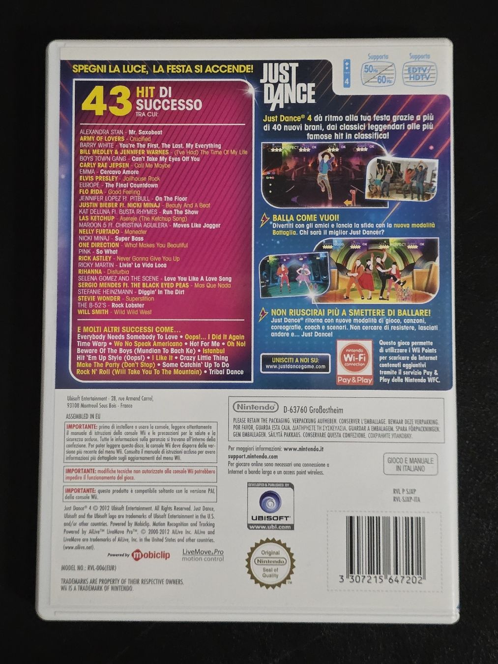 Giochi: JUST DANCE 4 | WII – Usato da Bellinzona venduto da egemon 1
