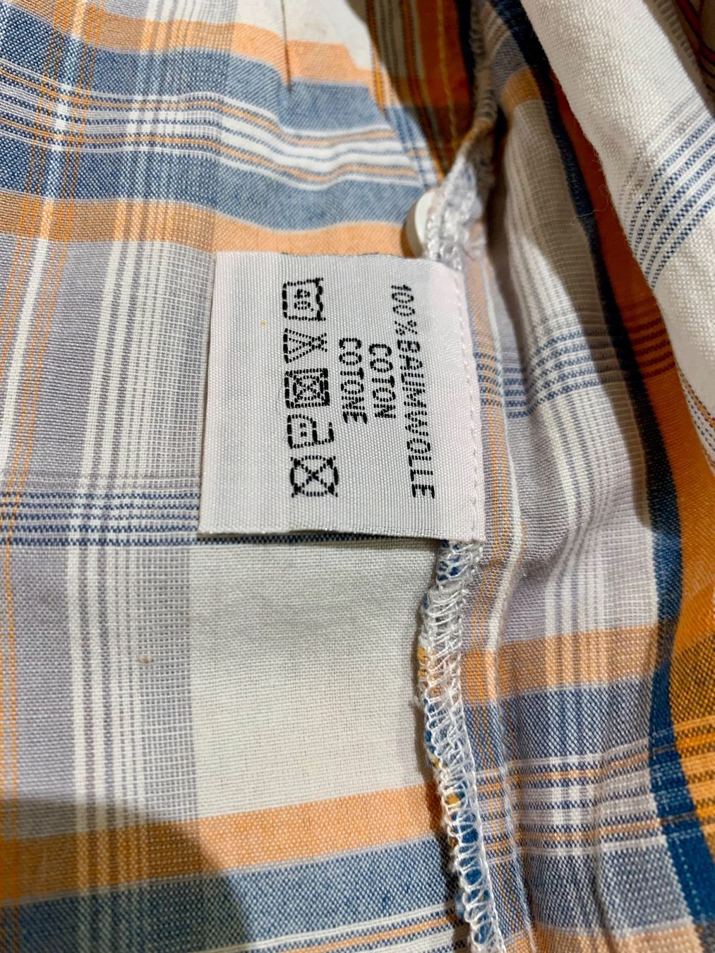 Camicie, T-shirt & Polo: Hemd 152 weiss blau gelb grau kariert – Usato da Zeihen venduto da cindyscad 1
