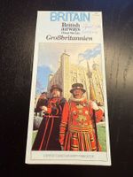 British Airways Reisekarte London, Vintage 1980 Top!