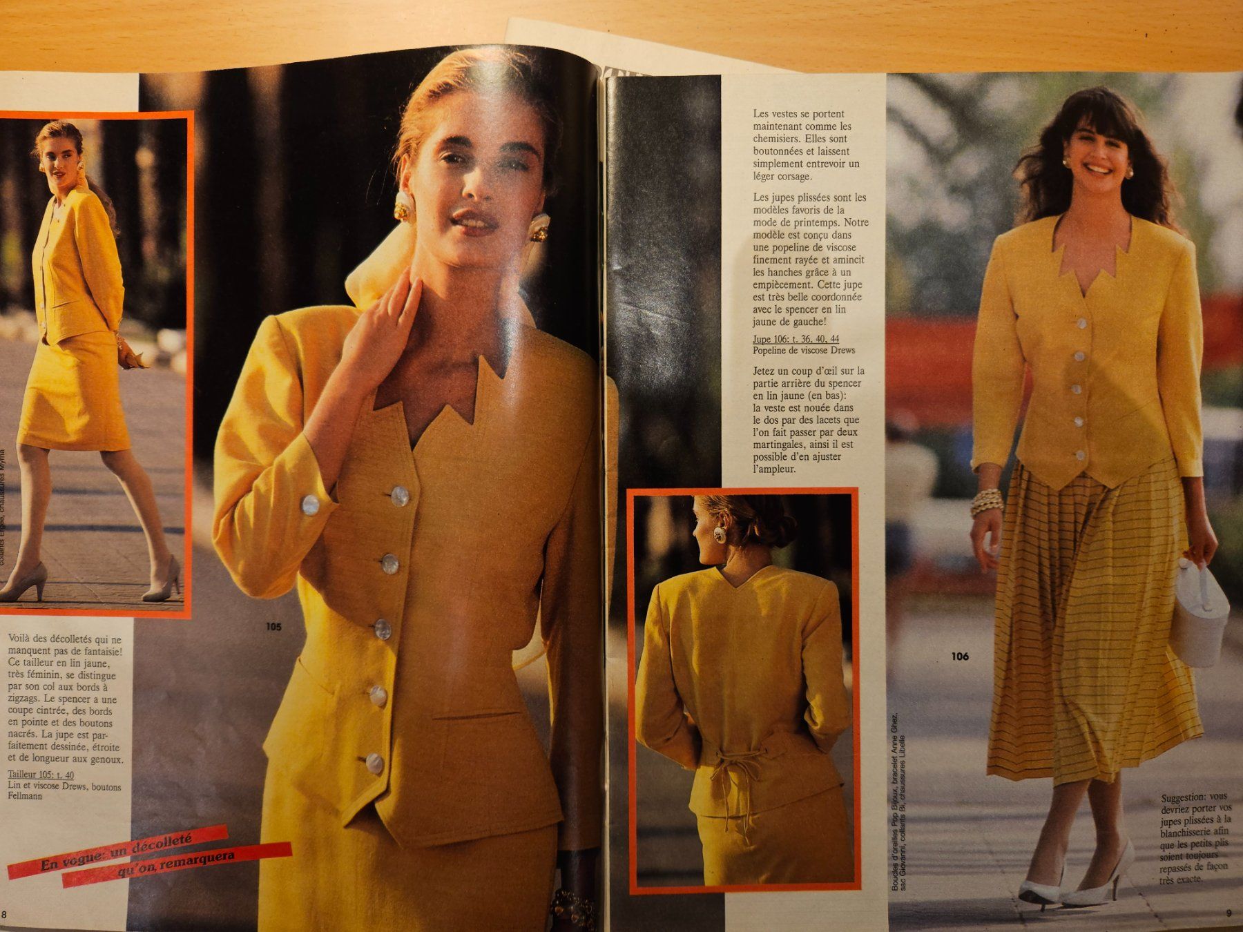 Schnittmuster: Burda mode printemps_pantalons_style marin 02/1990 – Gebraucht aus Lausanne von tal_01 2
