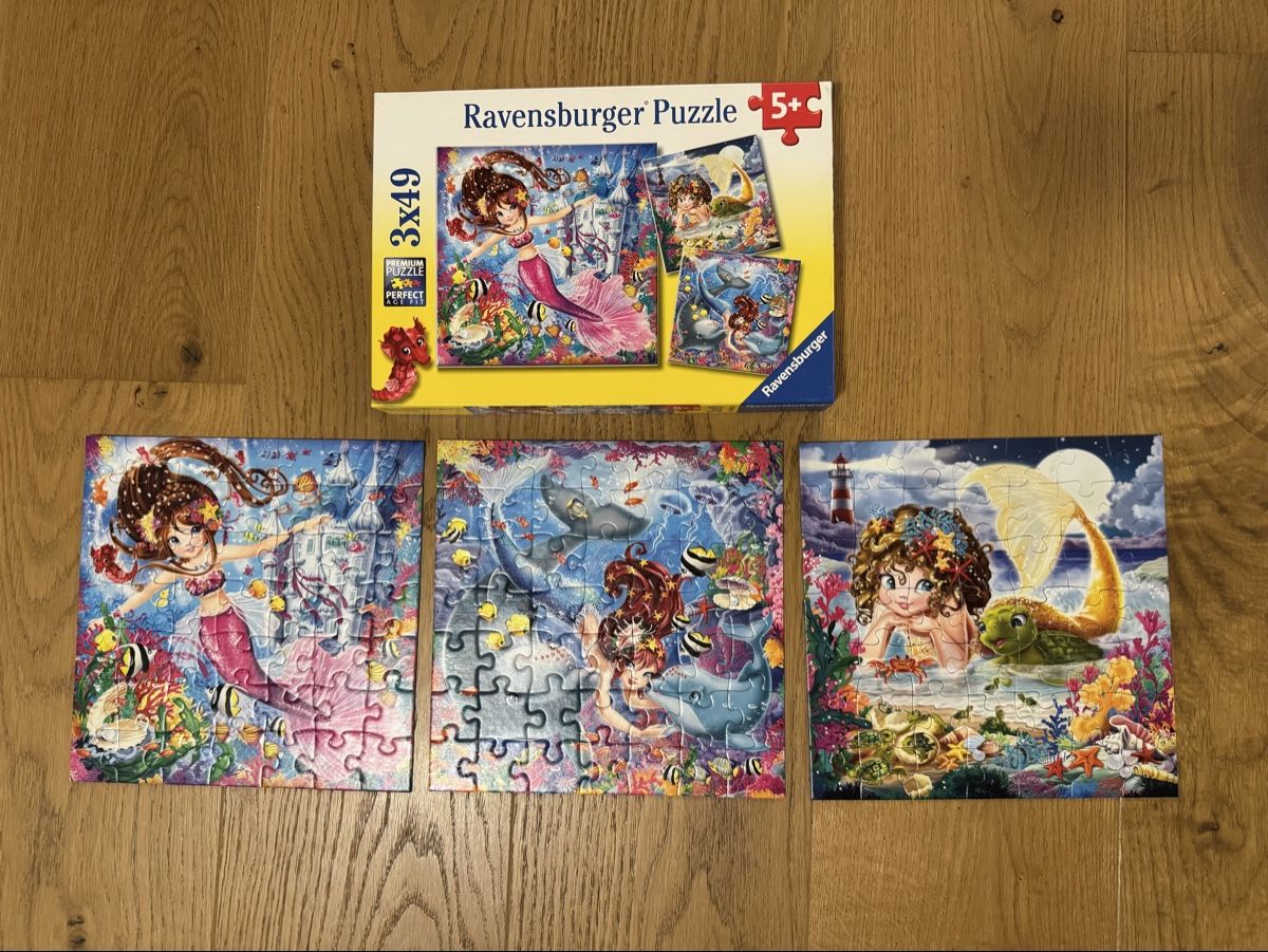 Puzzles: 3 Puzzle-Sets Ravensburger und Clementoni – Gebraucht aus Grabs von Pitufina13 1